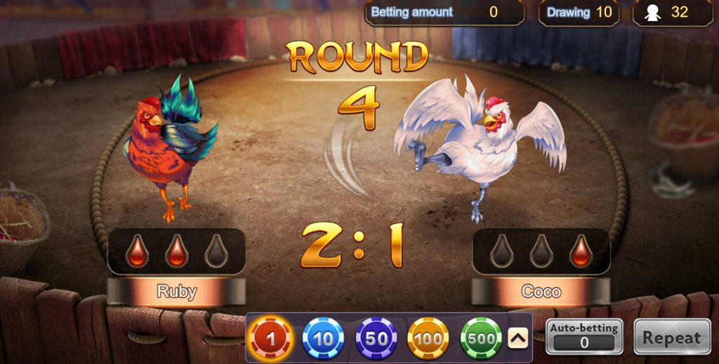 Virtual online cockfighting