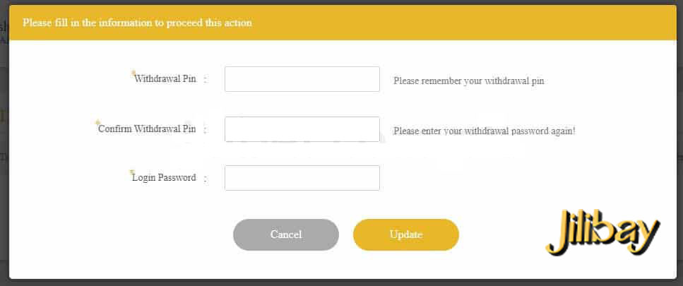 Deposit at jilibay in seconds